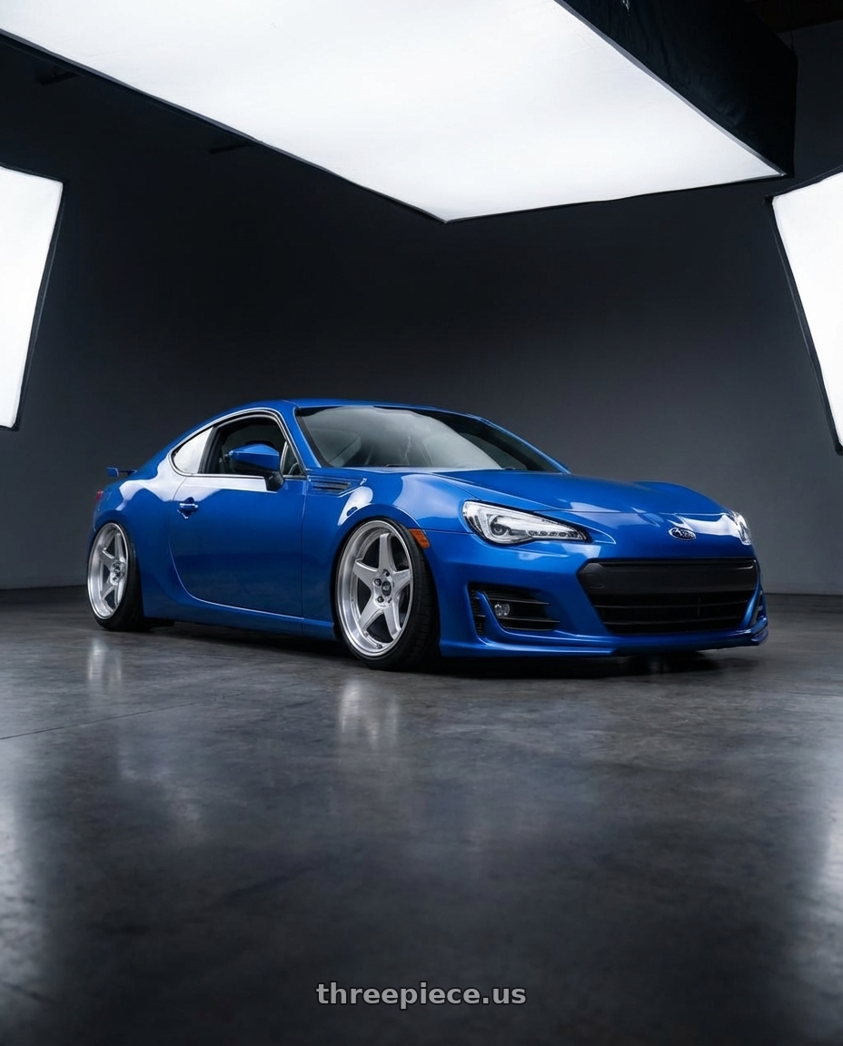 2017 Subaru BRZ with ESR Wheels APEX SERIES AP5 5x100 18x8.5 +30 Hyper Silver wheels