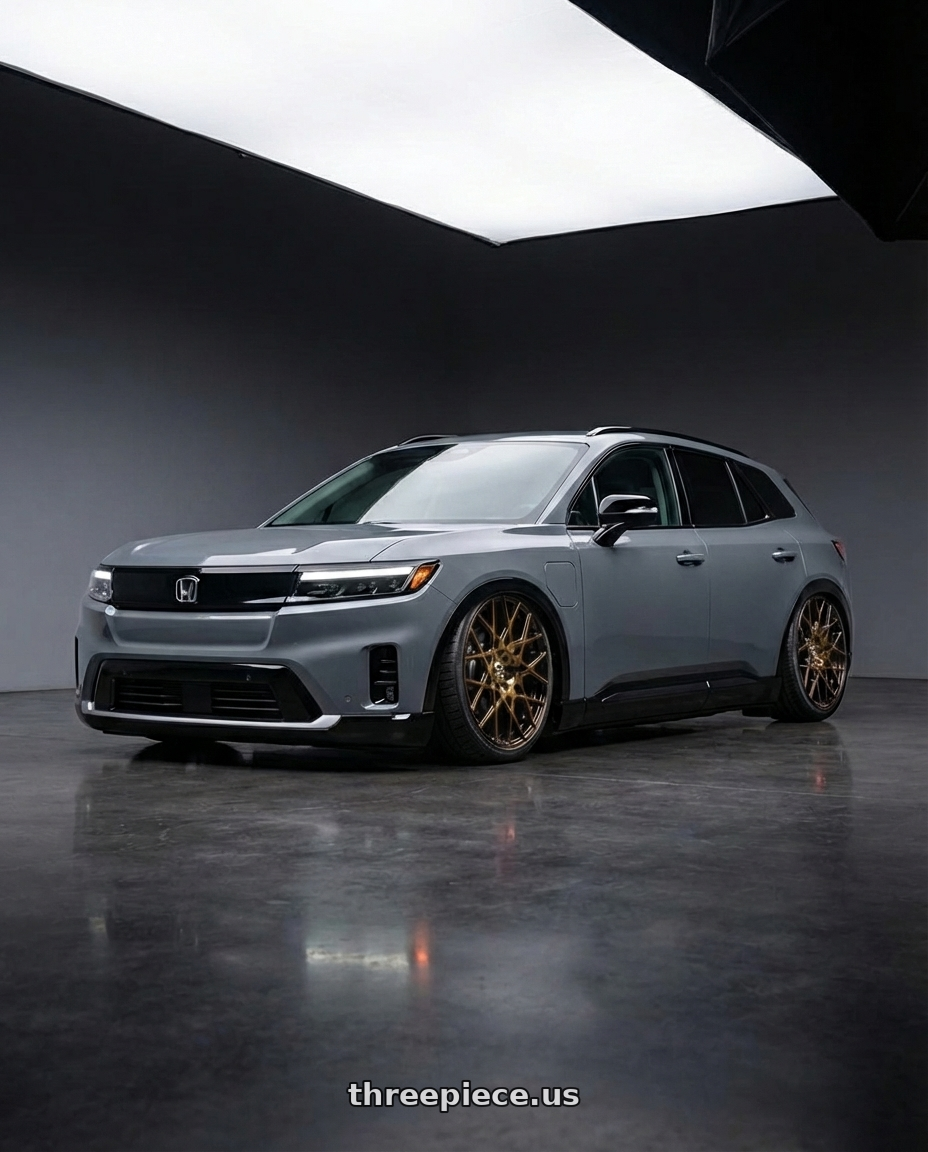 2025 honda prolouge elite grey with 4PLAY 4P55 6x135/6x139.7 20x10-18 Bronze wheels