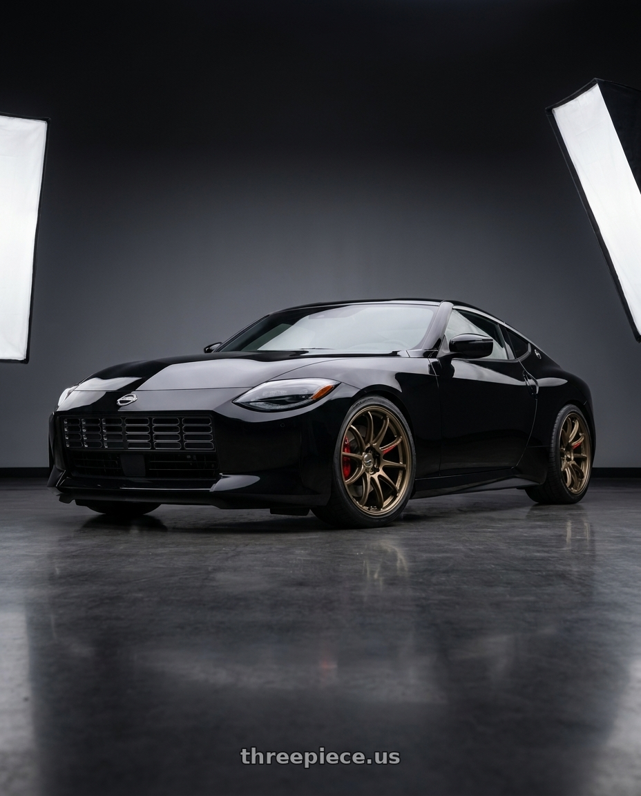 2023 nissan z with Work Zr10 2P 5x114.3 19x9.5 +18 Matte Bronze wheels