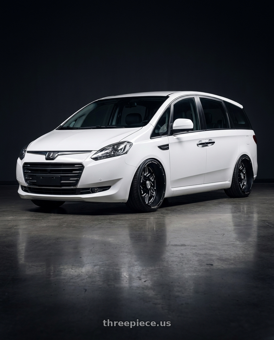 2010 Luxgen 7 MPV with American Truxx Forged Orion ATF1908 8x170 24x14-76 Matte Black/Milled wheels