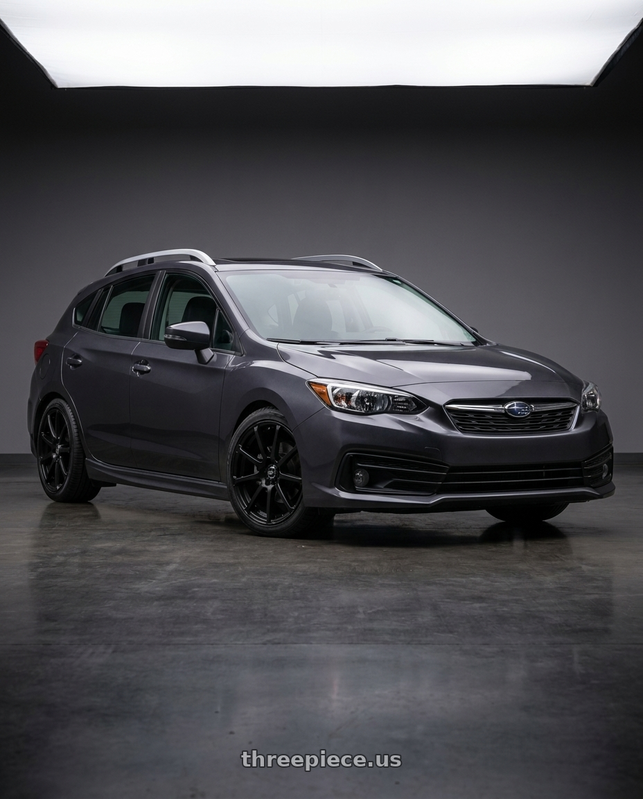 2020 Subaru Impreza Sport with Enkei EDR9 5x100/114.3 18x7.5+45 Black wheels