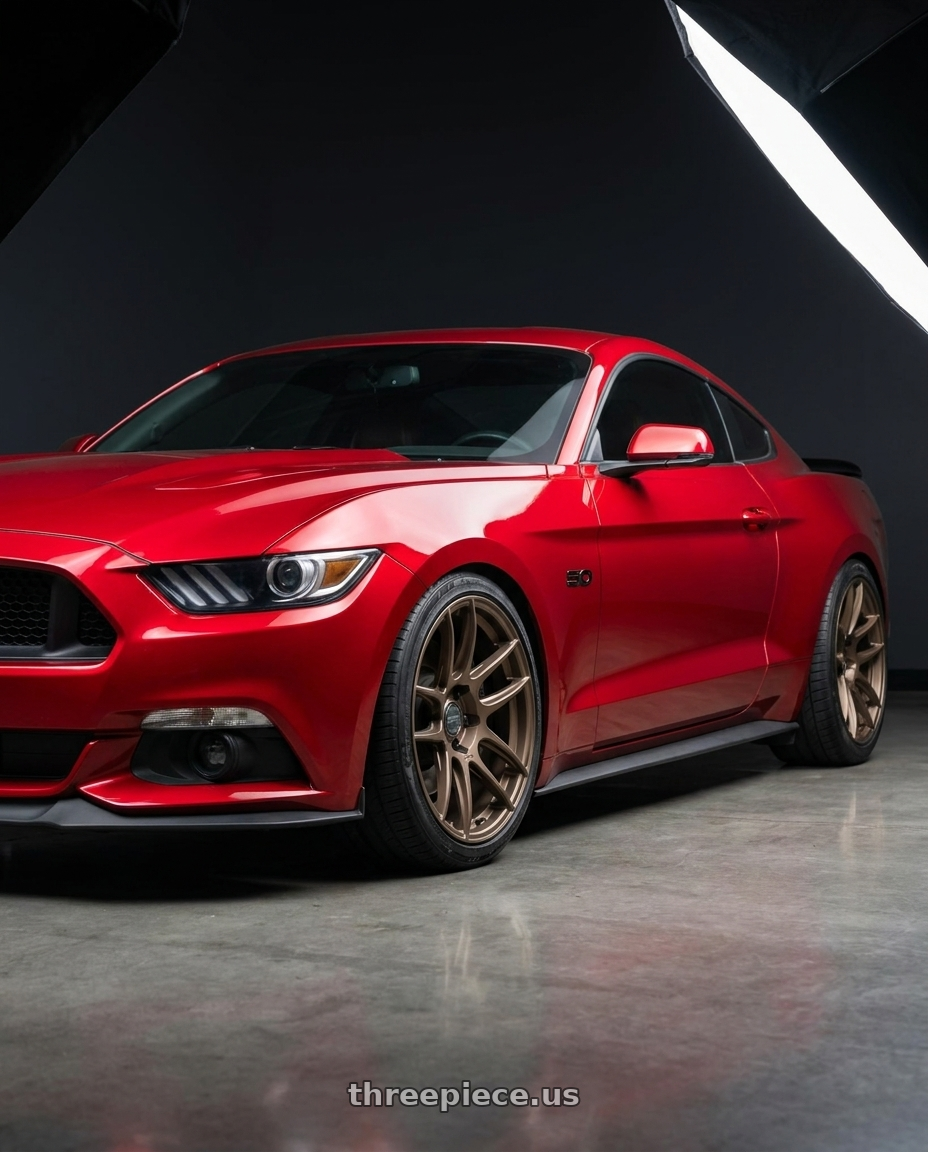 2015 mustang gt with ESR Wheels CS SERIES CS8 5x100 19x9.5 +22 Matte Bronze wheels