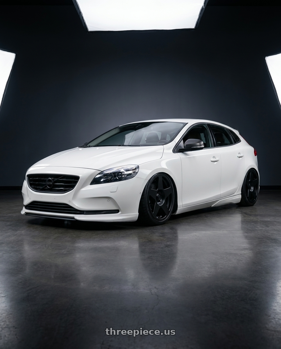 2015 Volvo V40 with fifteen52 TARMAC 5x108 18x8.5 +42 ASPHALT BLACK (SATIN BLACK) wheels