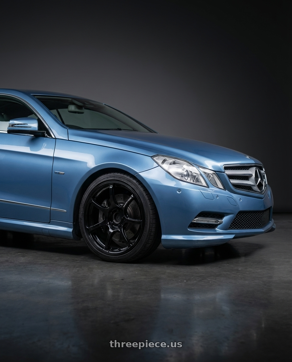 2014 Mercedes-Benz E-Class Coupe C207 with Advan RGIII 5x112 19x8.5+45 Gloss Black wheels