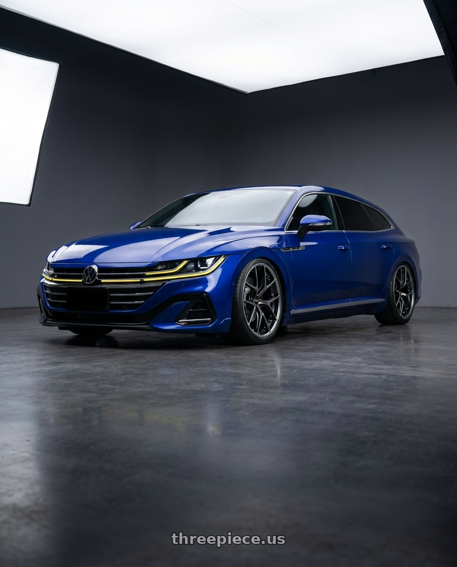 2023 vw Arteon shooting brake with BBS RI-S 5x112 20x9.0+34 Diamond Black wheels