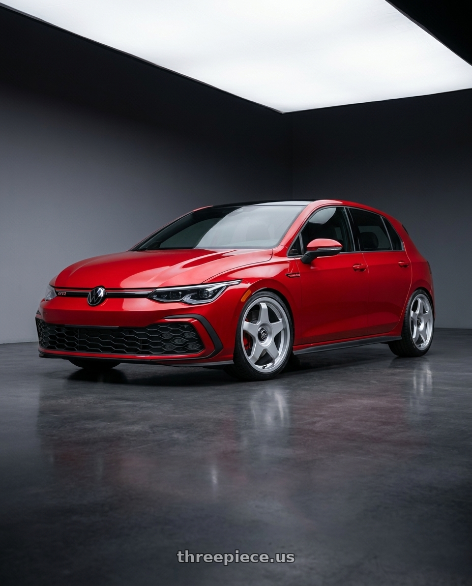 2025 Volkswagen Golf GTI with fifteen52 CHICANE 5x108 / 5x112 19x8.5 +45 SPEED SILVER (GLOSS SILVER) wheels