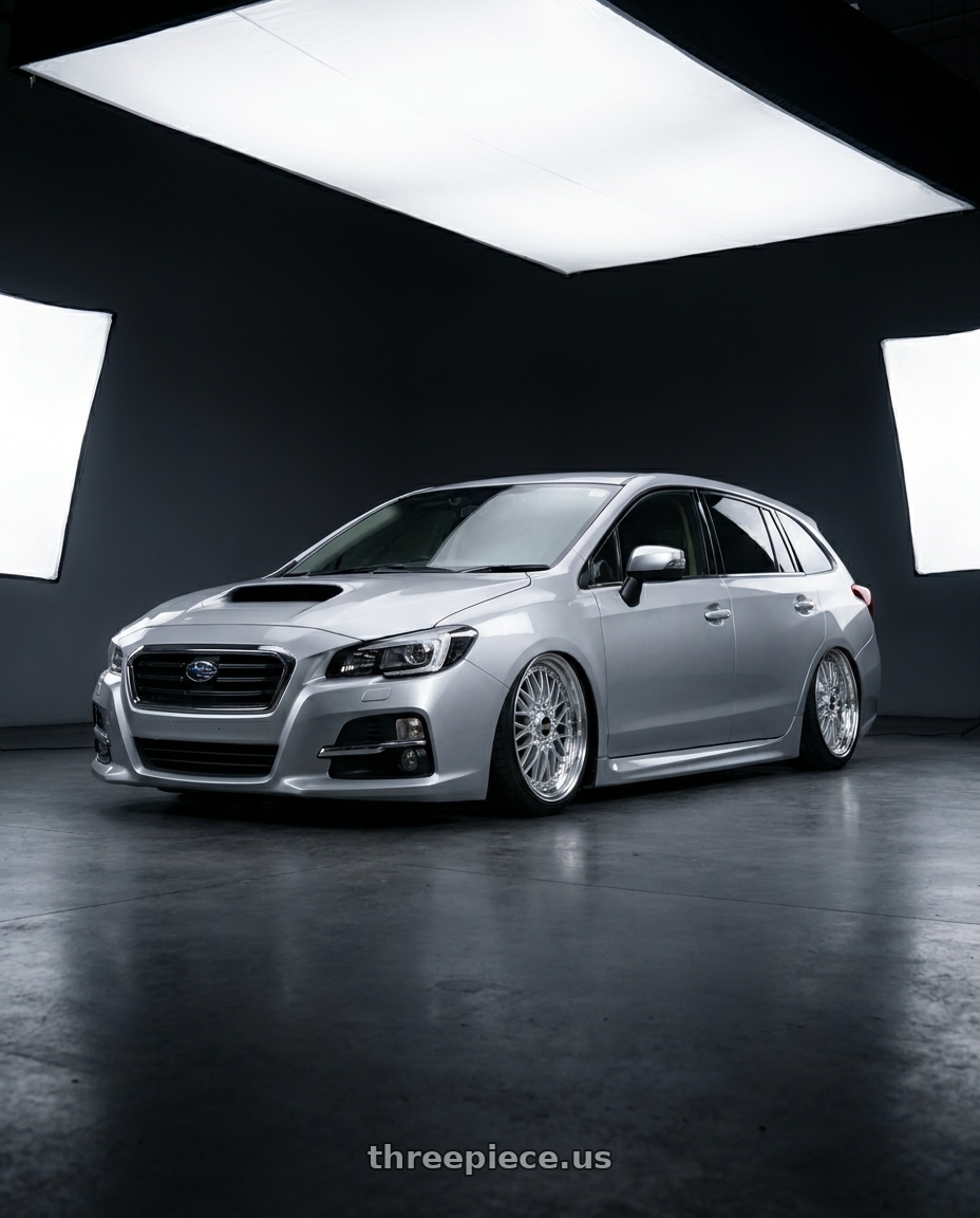2019 Subaru levorg with BBS Super-RS 5x112 19x9.0+42 Silver wheels