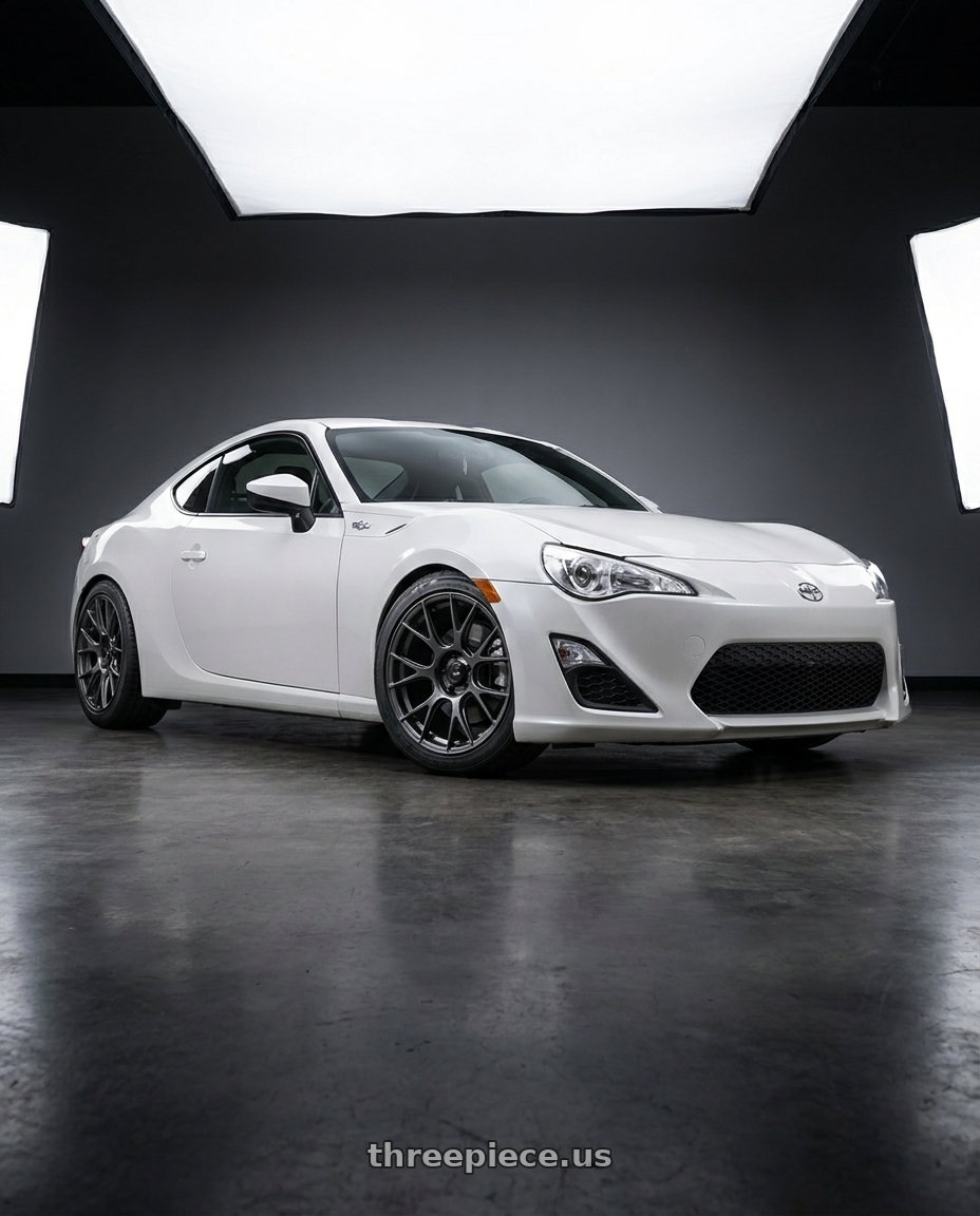 2016 Scion FR-S with Konig Ampliform 5x100 17x9+40 Dark Metallic Graphite wheels