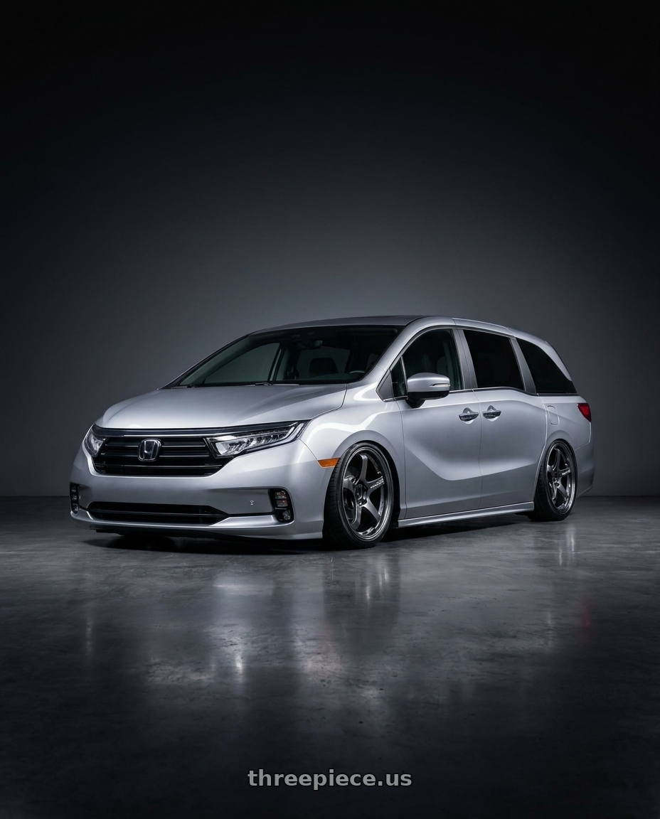 2024 Honda Odyssey with Advan Racing GT BEYOND 5x120 18x8.0 +44 RACING TITANIUM BLACK wheels