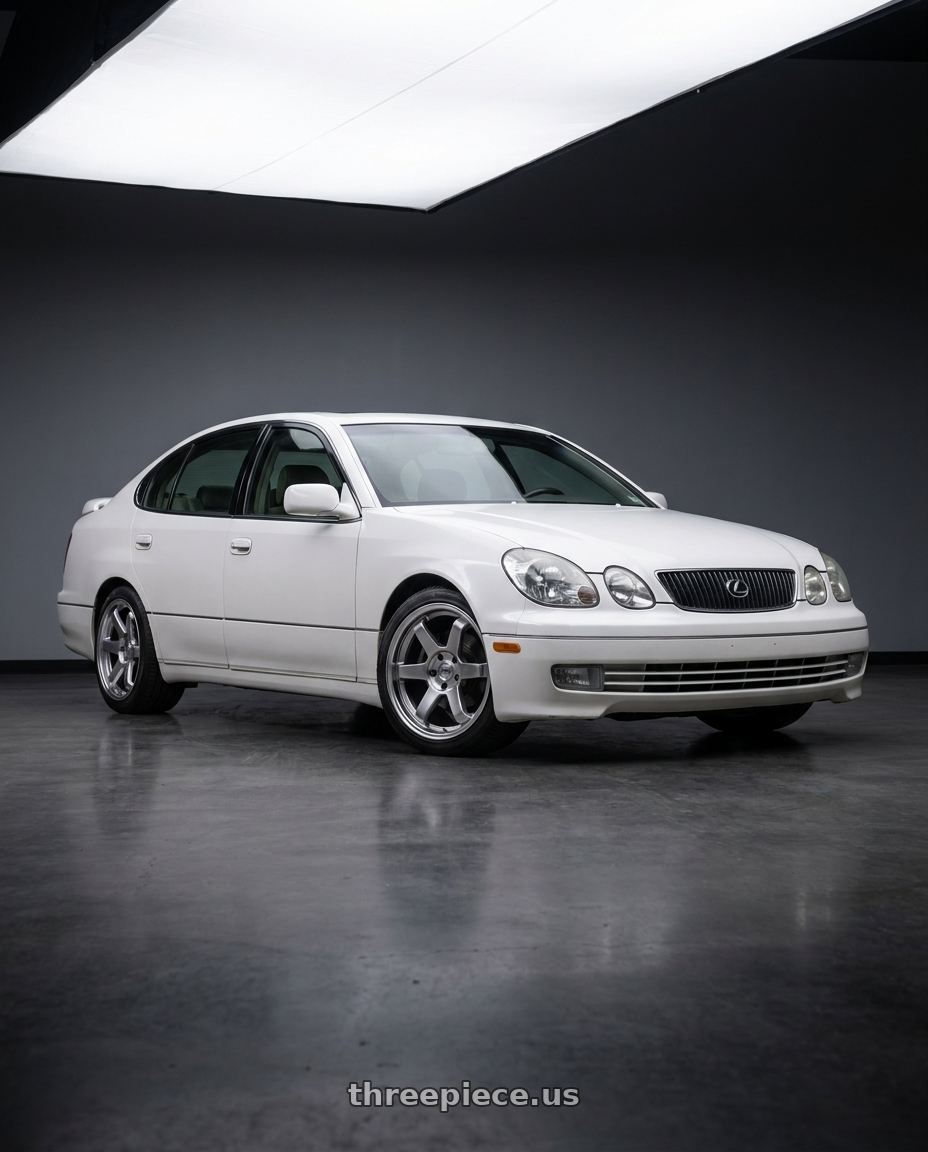 2000 Lexus gs400 with F1R F106 5x114.3 18x8.5 +35 Hyper Black wheels