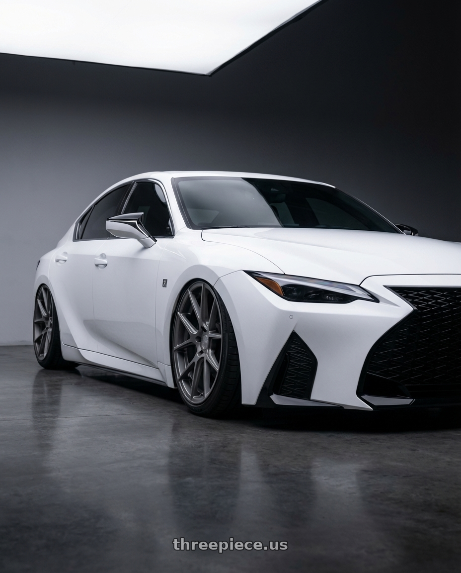 2024 Lexus IS 350 with Avant Garde Wheels M510 5X114.3 19x9.5 +40 Dolphin Grey wheels