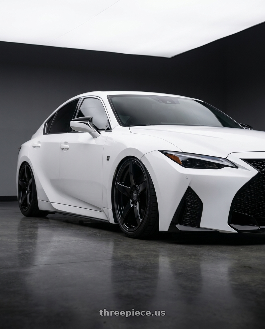 2024 Lexus IS 350 with Forgestar CF5 5x114.3 19x10 +42 Gloss Black wheels