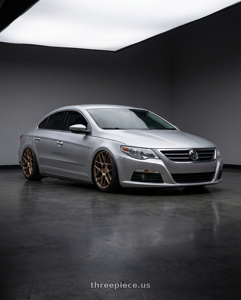 2015 Volkswagen CC with Aodhan AFF2 5x112 19x8.5+35 Matte Bronze wheels