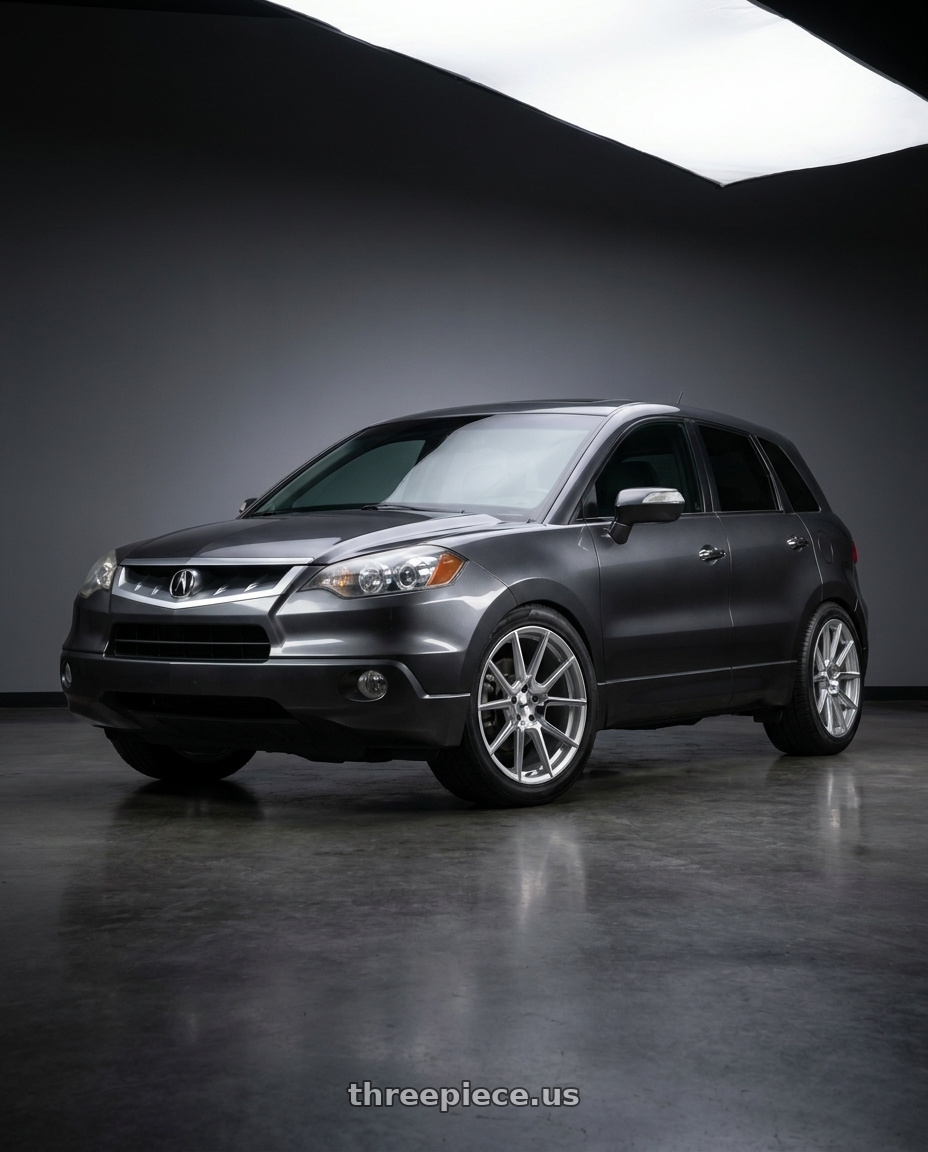 2008 Acura RDX with TSW CHRONO 5X114.3 21X9 +25 SILVER W/ MIRROR CUT FACE wheels
