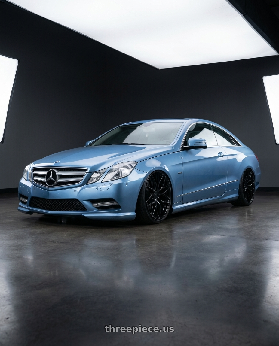2014 Mercedes-Benz E-Class Coupe C207 with Avant Garde Wheels M520R 5X112 20x10 +35 Gloss Black wheels