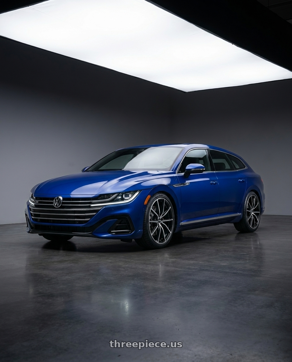 2023 Arteon Shooting Break with Enkei DRACO 5x112 18x8.0+45 Black Machined wheels