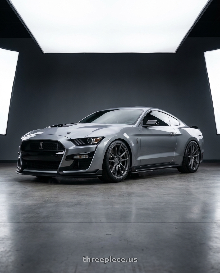 2020 Ford Mustang Shelby GT500 with American Racing AR941 MACH FIVE 5X114.3 20X10 +35 GRAPHITE wheels