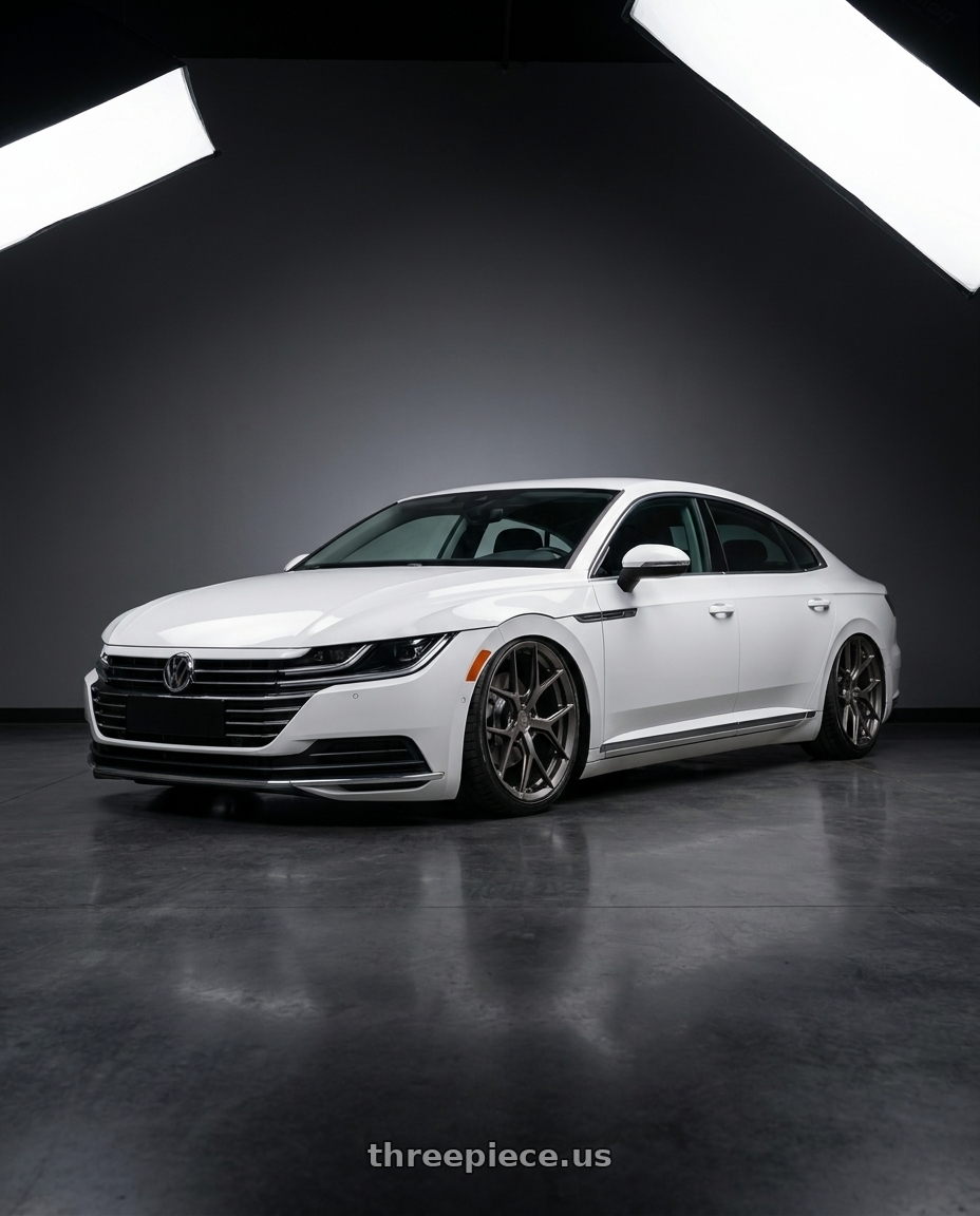2024 Eg arteon white with MRR Forged F6 5x120 20x11  +48 BT fit Corvette C8 ( front: FF06198552038BT ) wheels