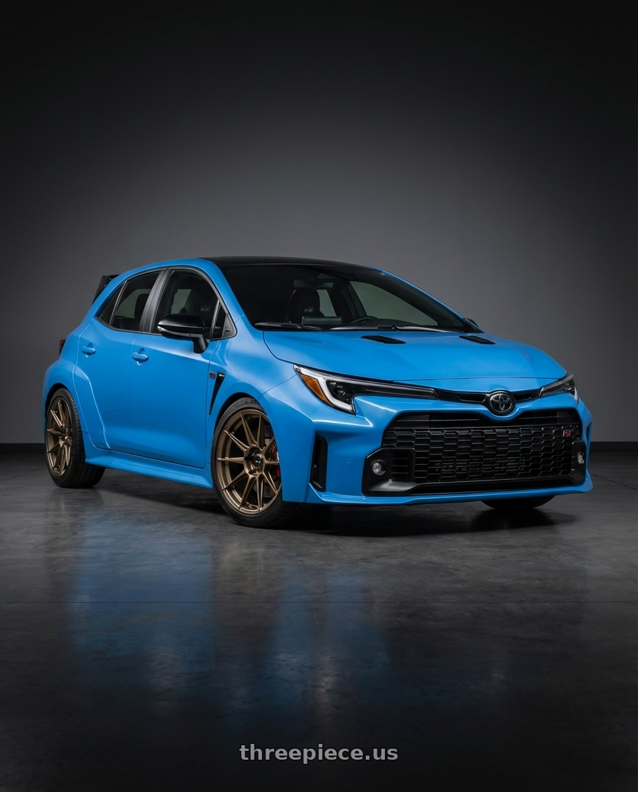 2024 Toyota GR Corolla with Konig Ampliform 5x114.3 18x9.5+35 Gloss Bronze wheels