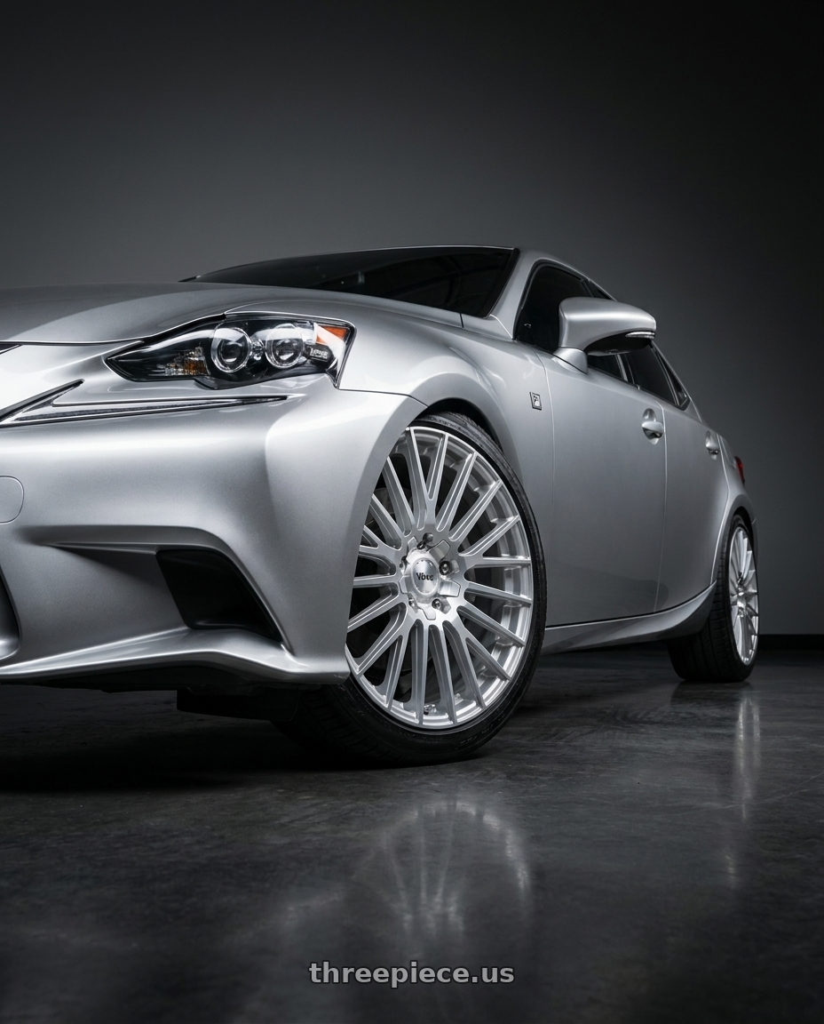 2016 Lexus IS350 with V�xx Capo 5x108/5x114.3 18x8+45 Silver Mach Face wheels