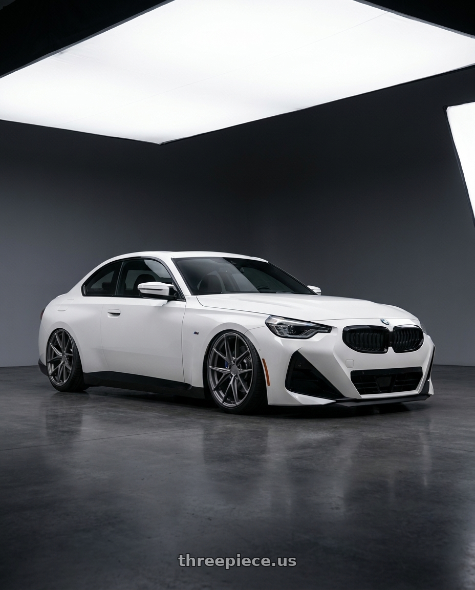 2024 BMW 2 Series G42 with Niche 1PC M116 MISANO 5X112 19X8.5 +25 MATTE GUN METAL wheels