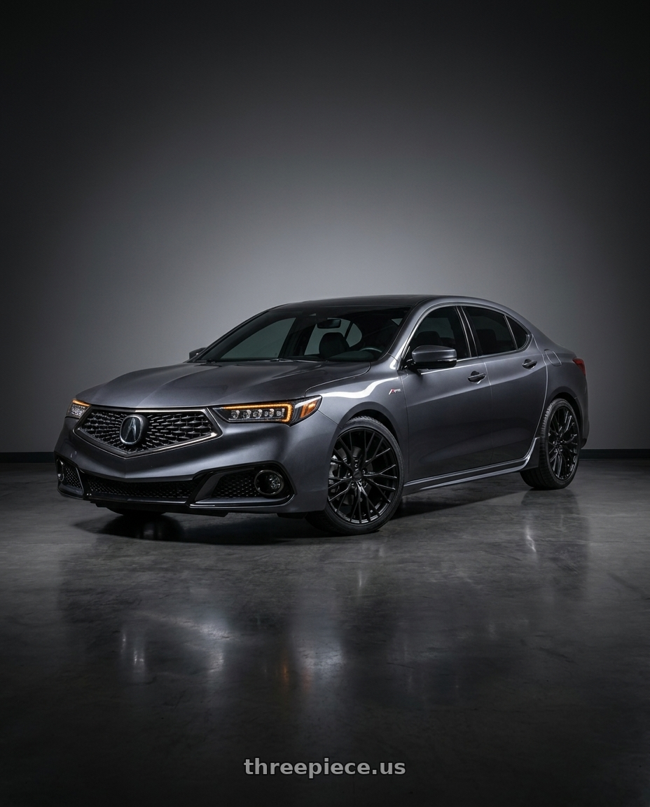 2018 Acura TLX with TSW SEBRING 5X114.3 19X8.5 +40 MATTE BLACK wheels