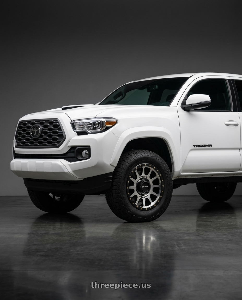 2021 Toyota Tacoma TRD Sport with Method Race Wheels 305MB NV 6x139.7 17x8.5 +0 MACHINED - MATTE BLACK LIP wheels