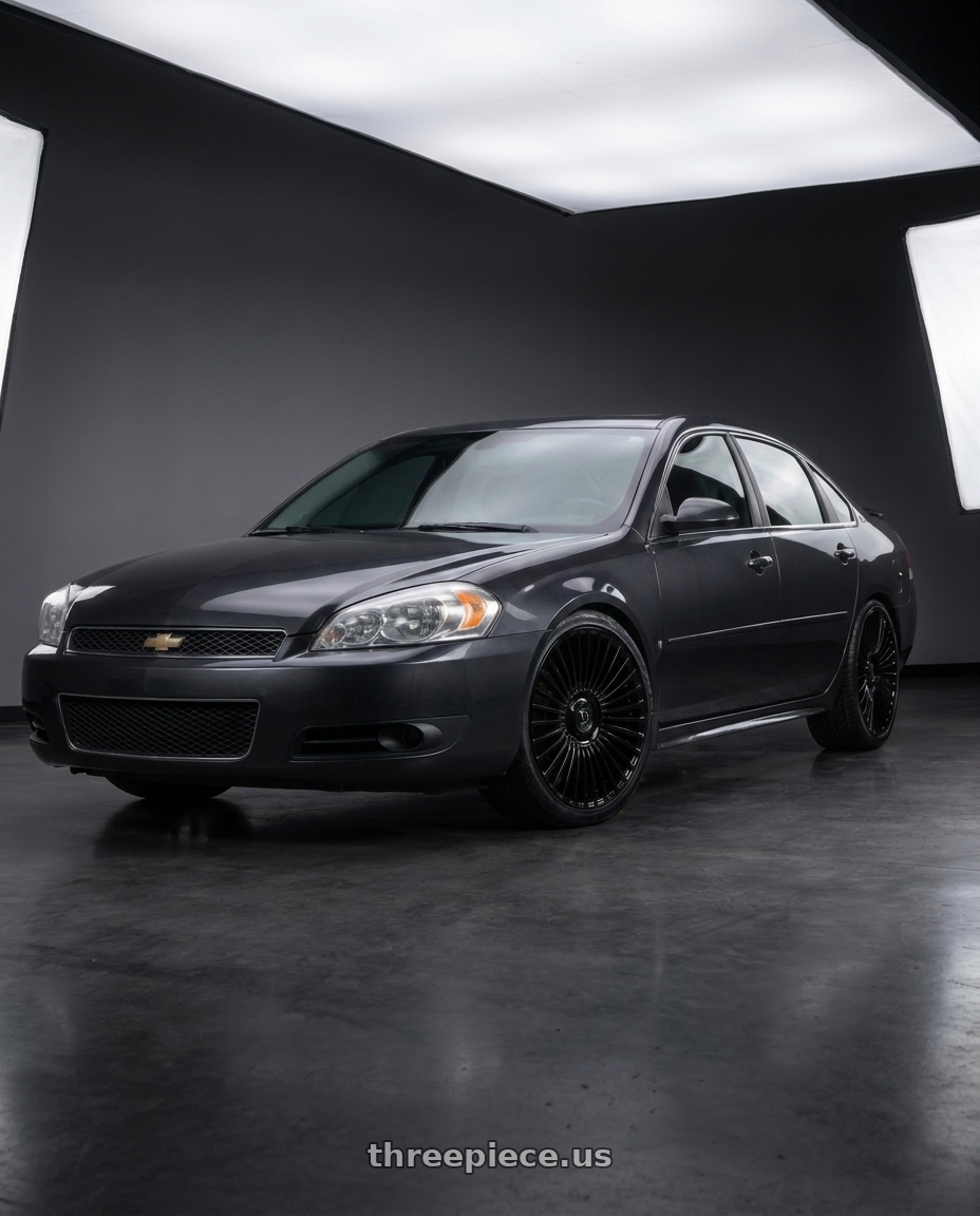 2014 Chevrolet implala limited ltz with DOLCE PERFORMANCE PISTA 5x114.3 19x8.5 +35 Gloss Black wheels