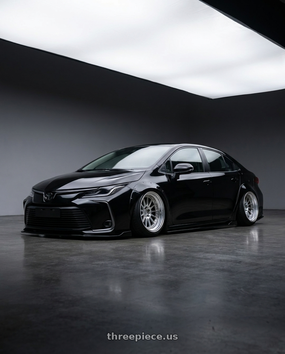 2024 toyota corolla altis with Enkei RS05-RR 5x114.3 18x11+16 Sparkle Silver wheels