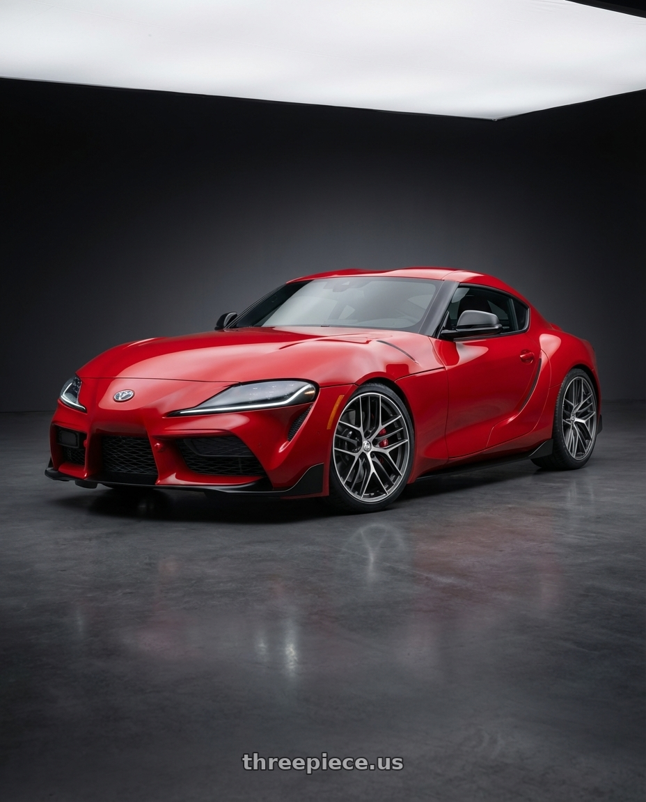 2023 Toyota GR Supra with BBS CC-R 5x112 19x9.0+42 Graphite w/ Diamond Cut Face wheels